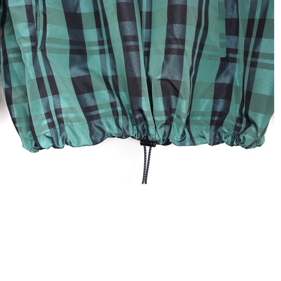 Zara Checked Hooded Lightweight Jacket Large Retro - Picture 7 of 16